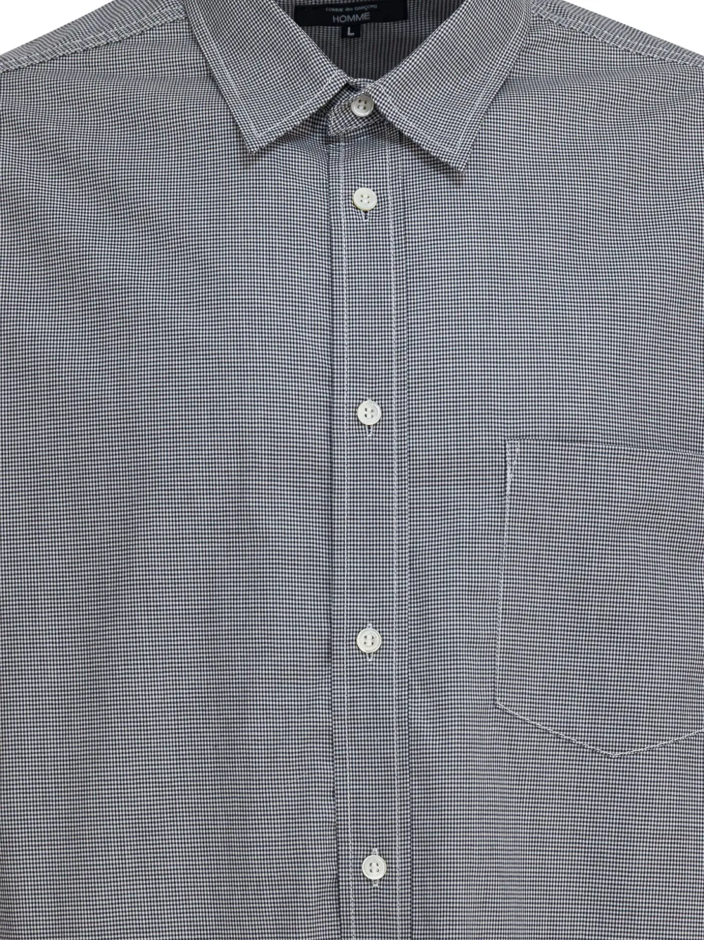 Comme des Garçons Homme Geruit overhemd Grijs