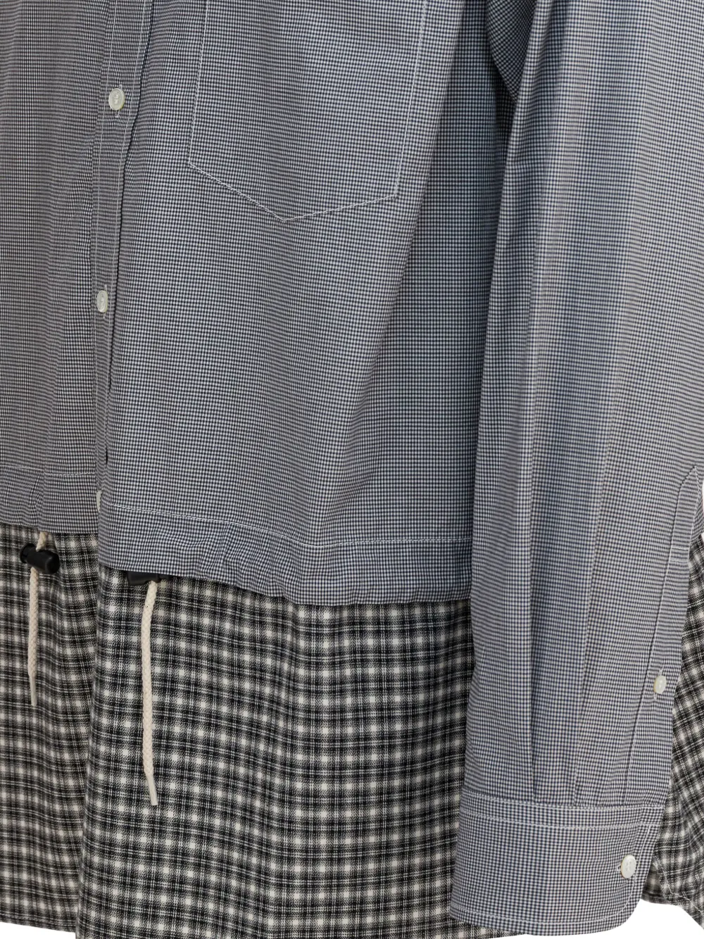 Comme des Garçons Homme Geruit overhemd Grijs