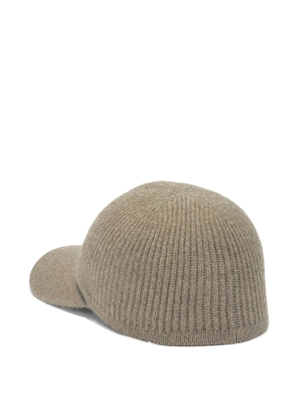Brunello Cucinelli Geribbelde honkbalpet - Beige