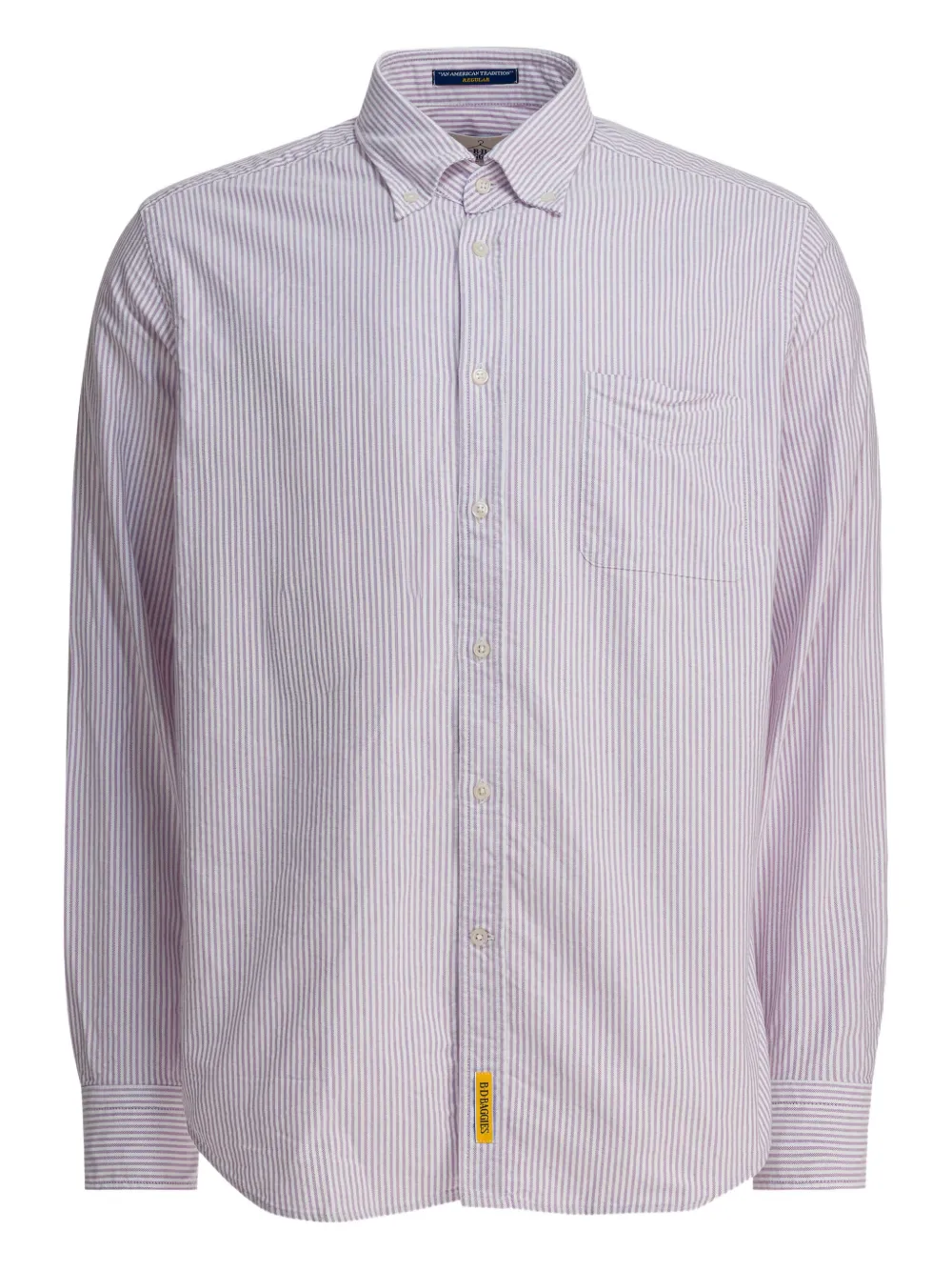 Bd Baggies Striped Pocket Shirt In Pink