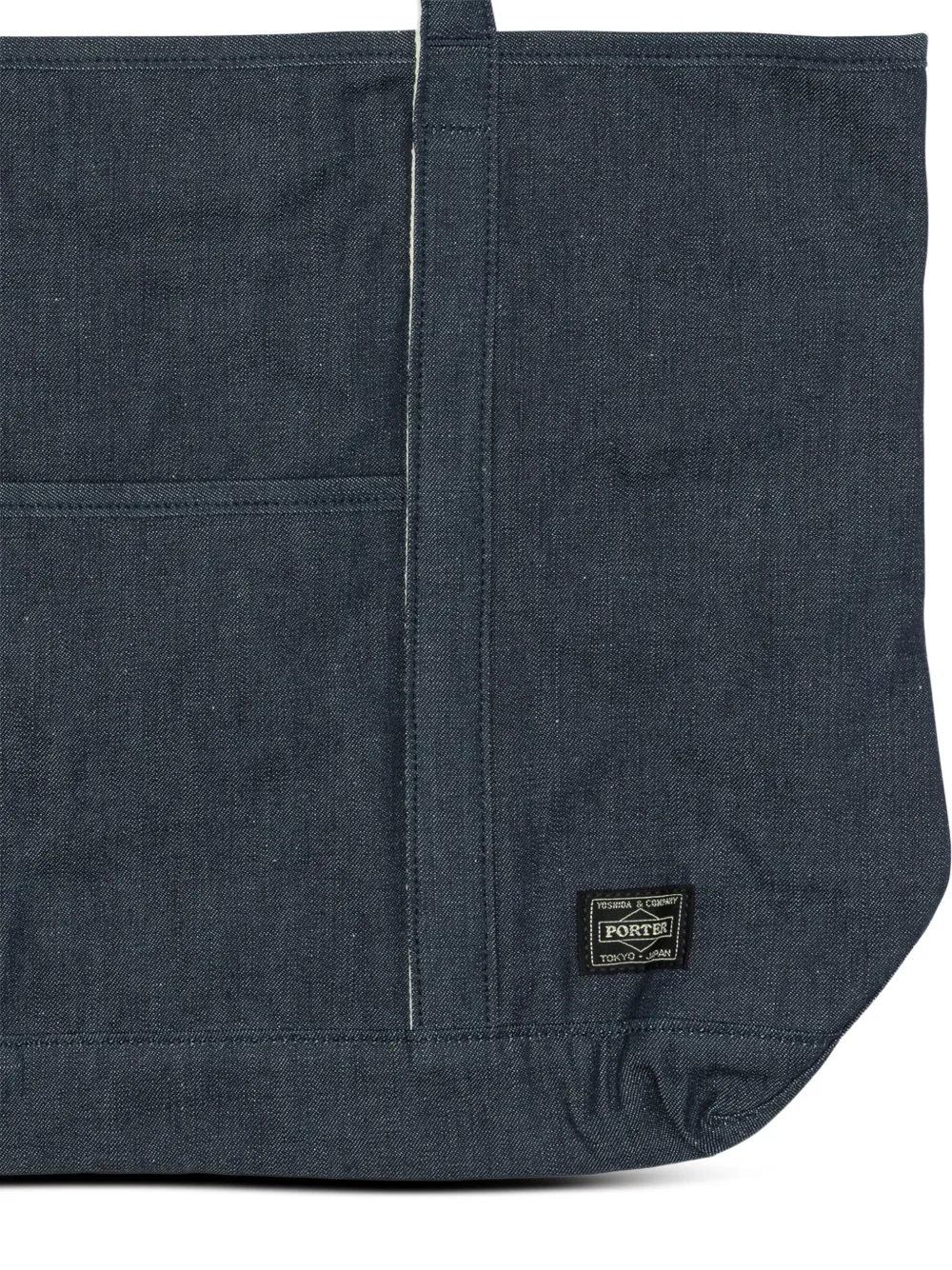 Porter-Yoshida & Co. Shopper met drukknopen Blauw