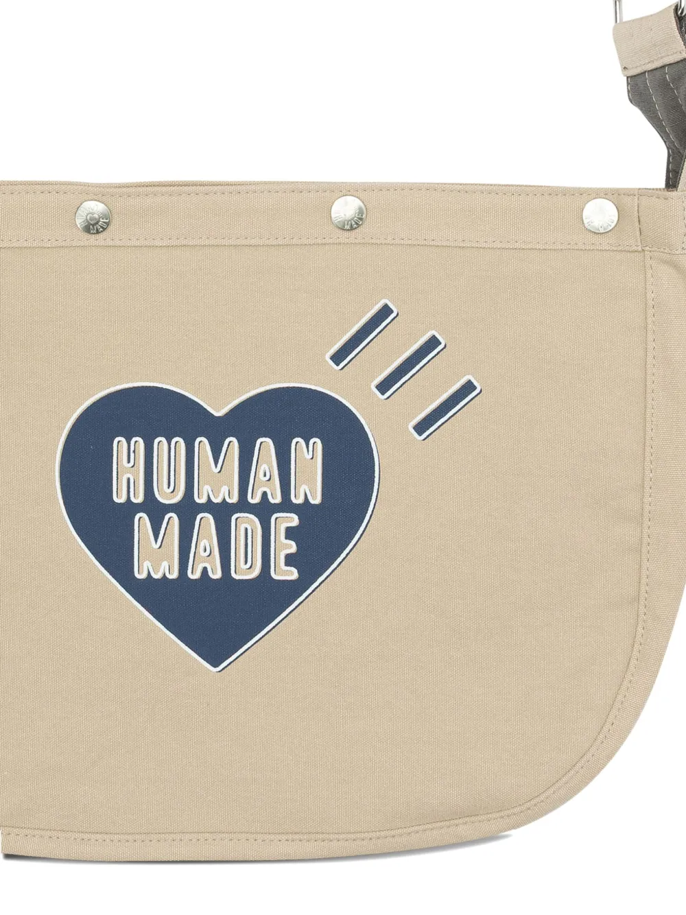Human Made Schoudertas met logo Beige