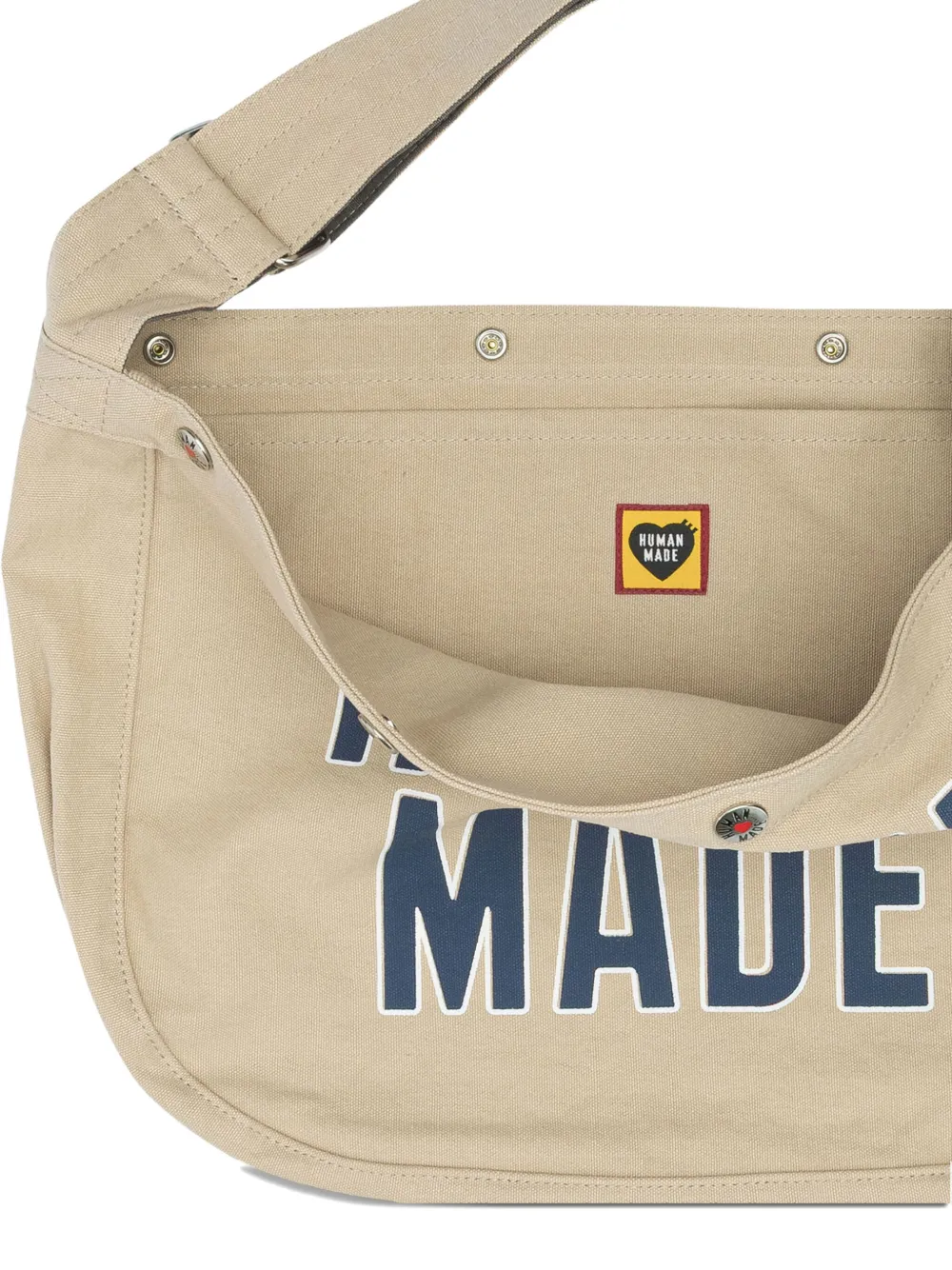 Human Made Schoudertas met logo Beige