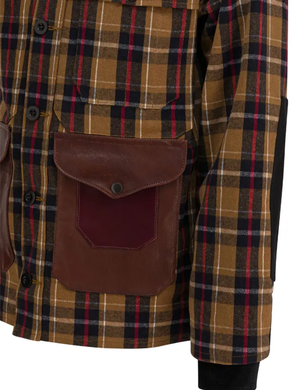 Junya Watanabe MAN チェック ジャケット | ブラウン | FARFETCH JP