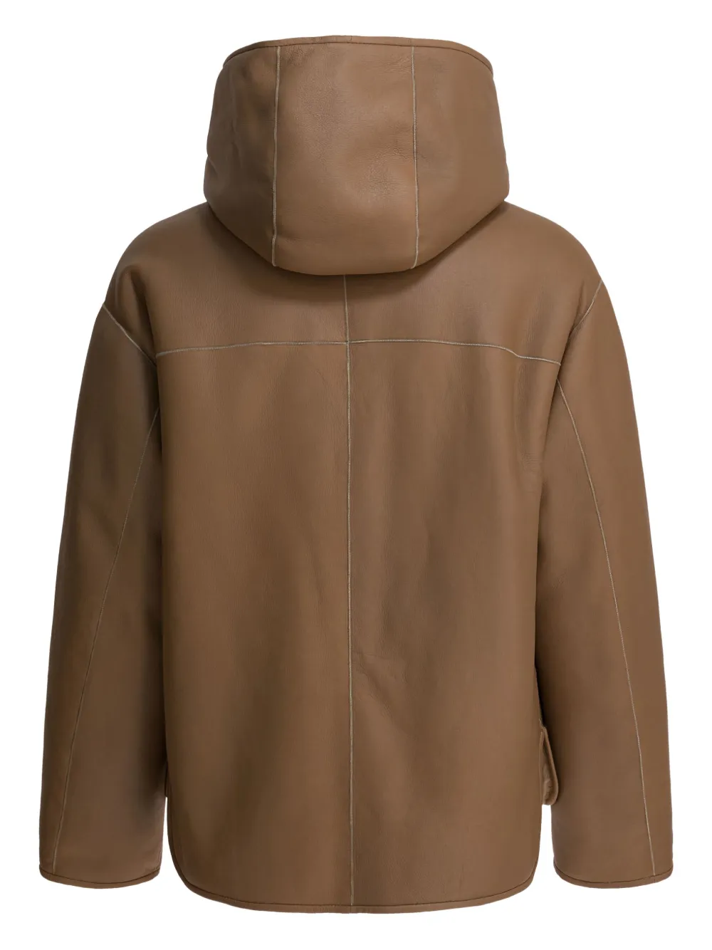  Furling By Giani Hooded Zip Jacket - Brown 