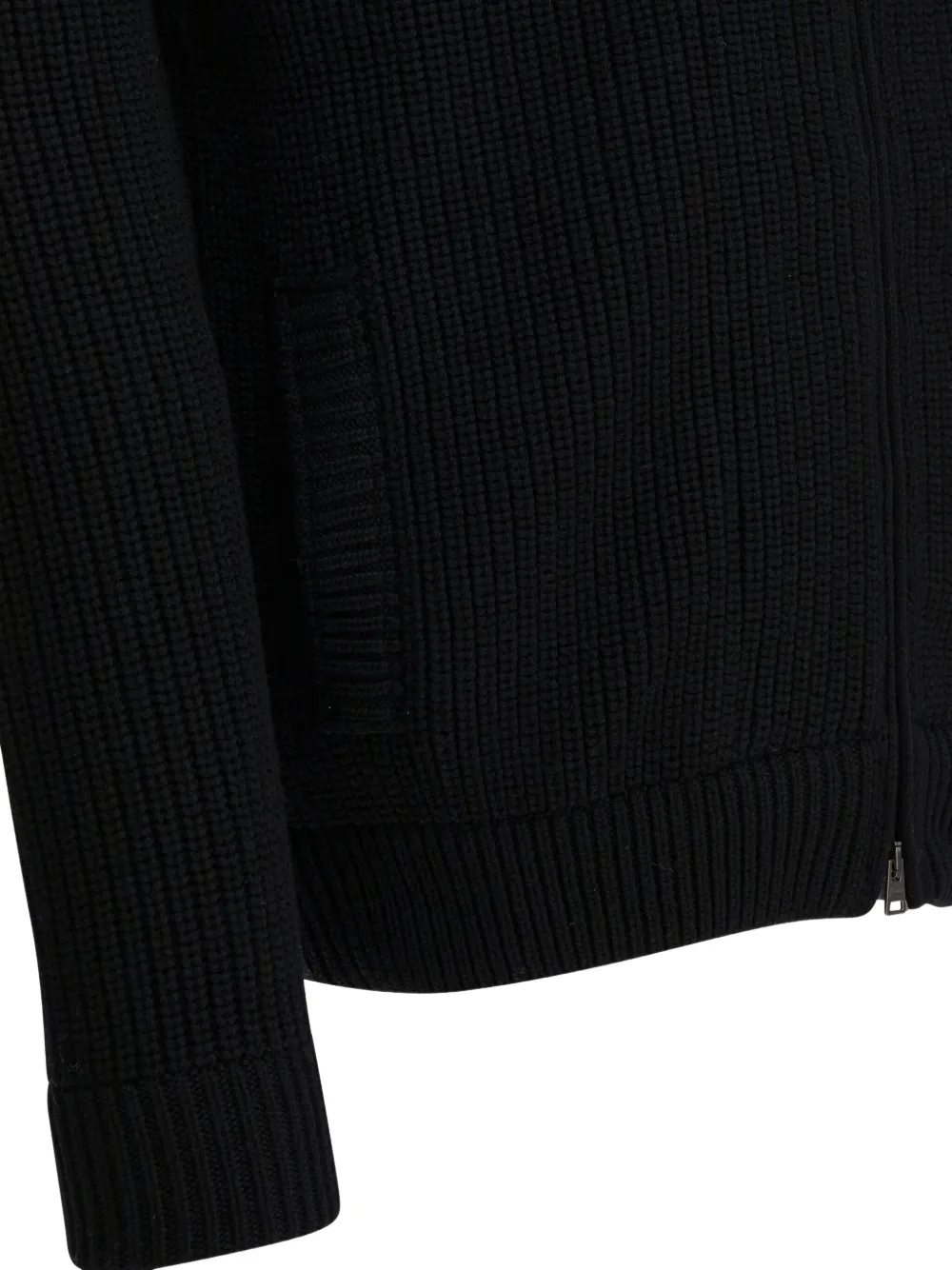 Herno Giacca In Maglia Pettorina Nylon In Black