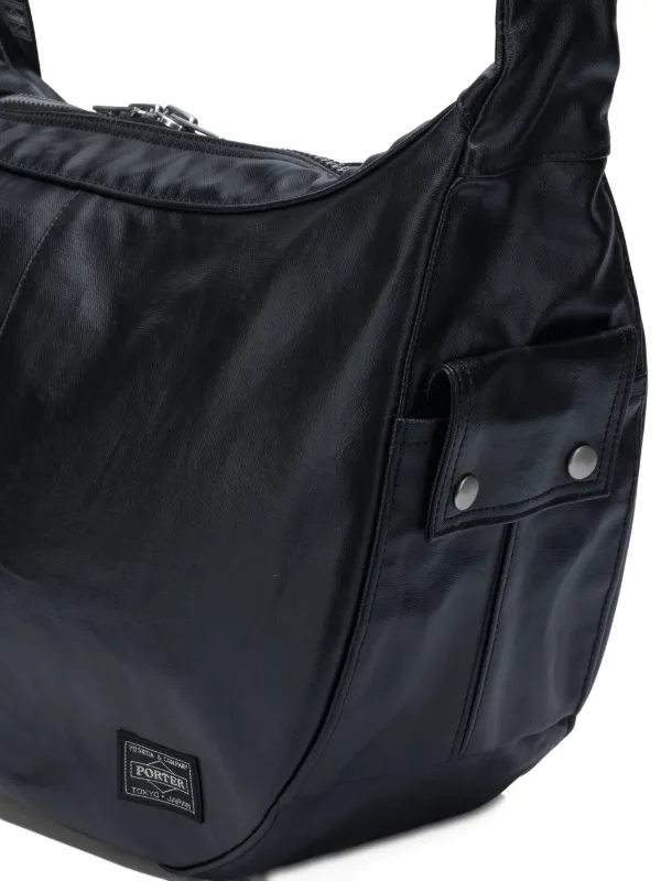 PORTER ブラック ショルダーバッグ Porter-Yoshida & Co. ジップ ショルダーバッグ | ブラック