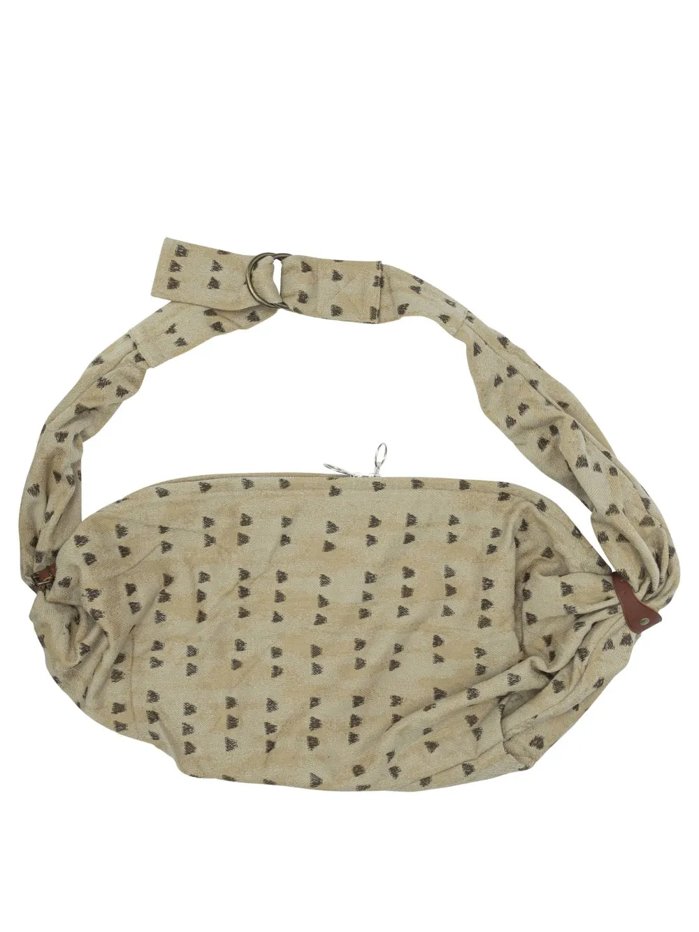 KAPITAL Snufkin schoudertas met patroon - Beige