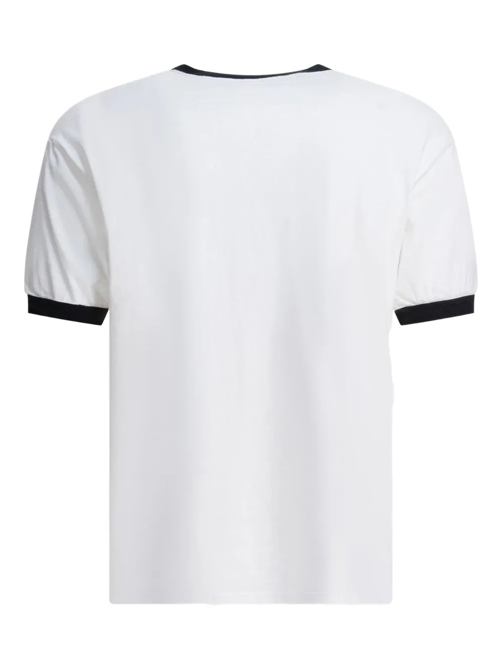 KAPITAL T-shirt met contrasterend detail en zak - Wit