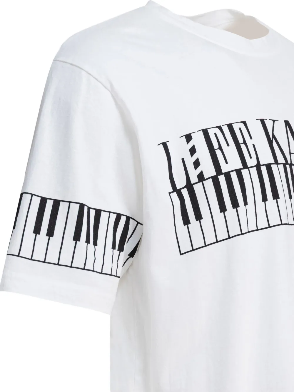 KAPITAL T-shirt met print Wit