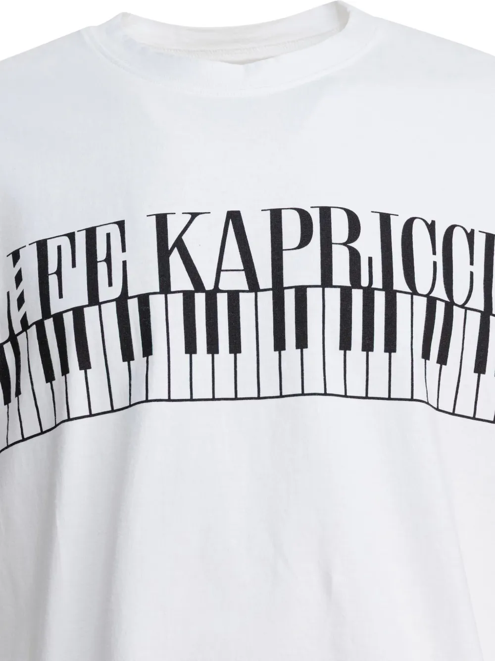 KAPITAL T-shirt met print Wit