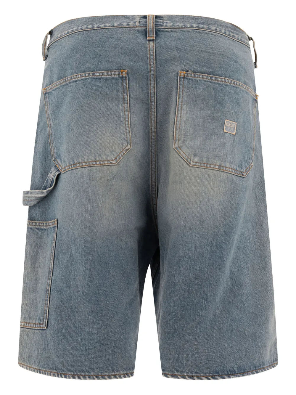 KAPITAL Verfraaide katoenen shorts - Blauw
