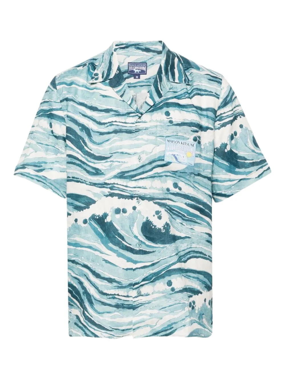 Maison Kitsuné ポケット シャツ - ブルー