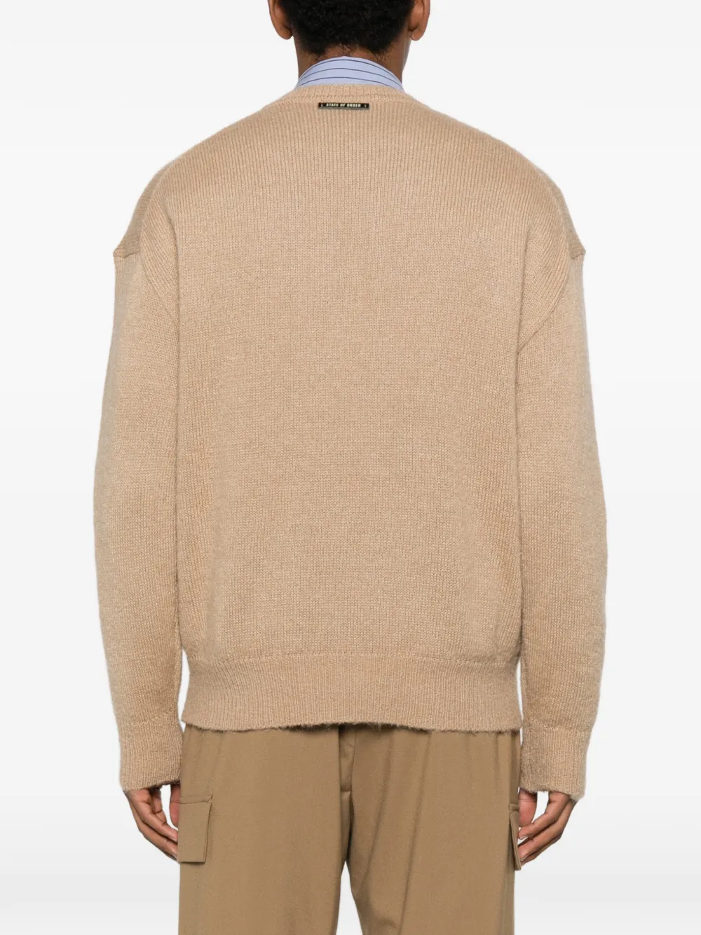 State Of Order Mohair Roundneck Sweater In Multi