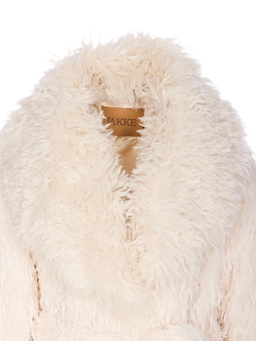 Jakke Tavi Faux-fur Coat In Neutral