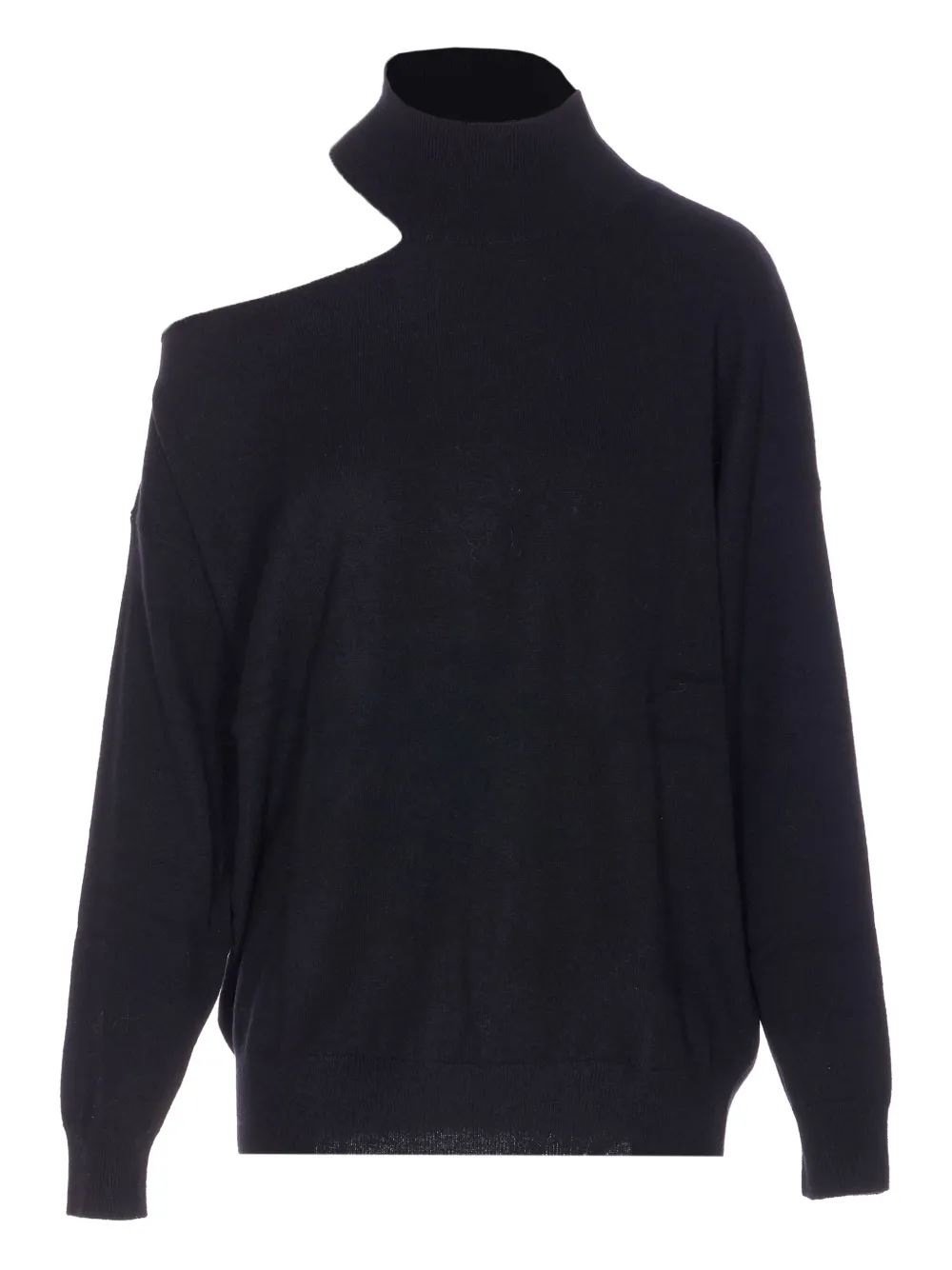 Lisa Yang Alvia High-neck Cut-out Sweater In Black