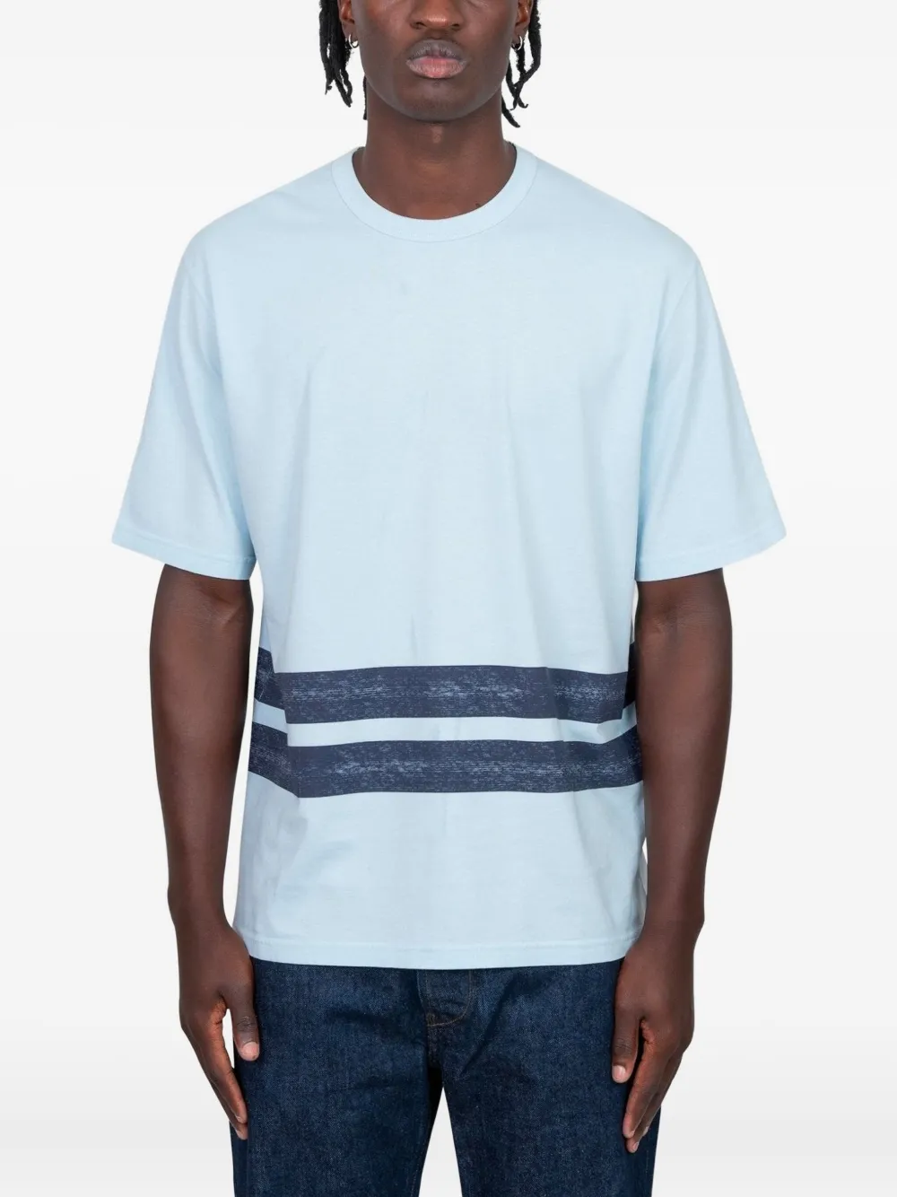 Stone Island playera con rayas estampadas | azul | Image 1