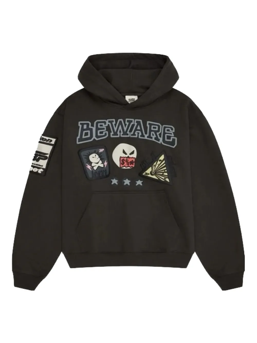 BROKEN PLANET logo-print hoodie | Black | Image 1