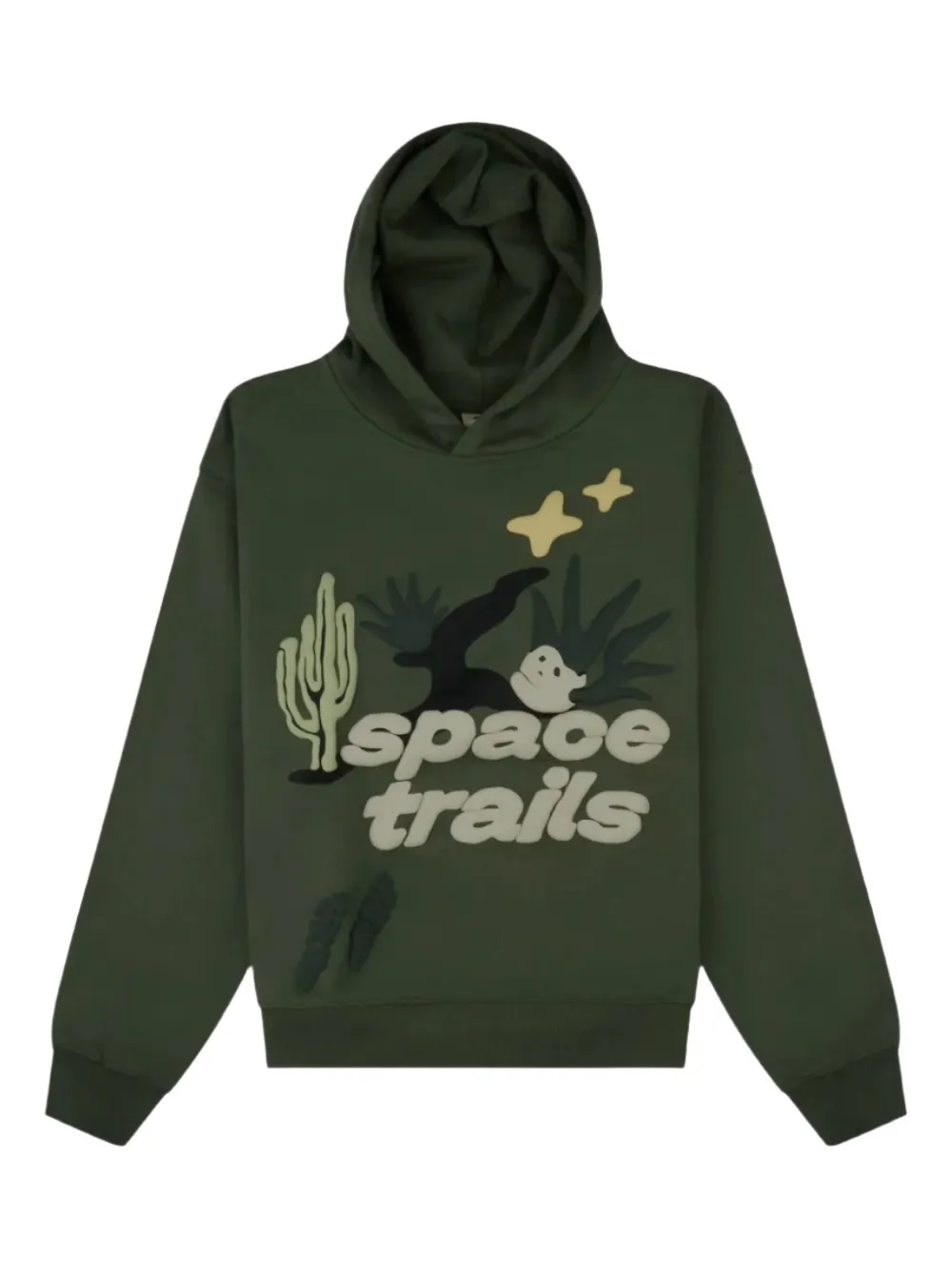 Broken Planet Logo-print Hoodie In Green