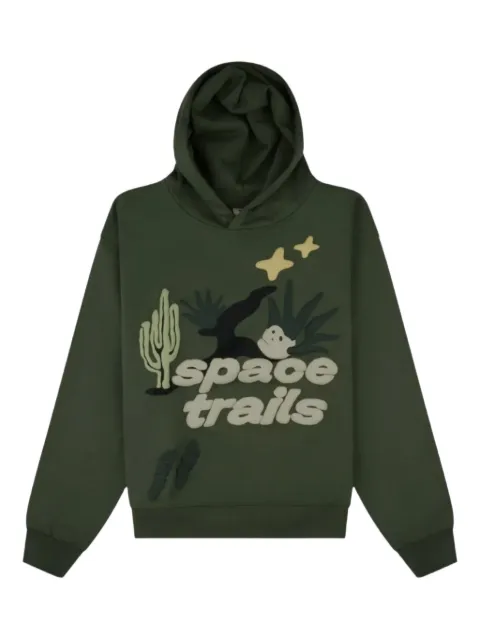BROKEN PLANET logo-print hoodie