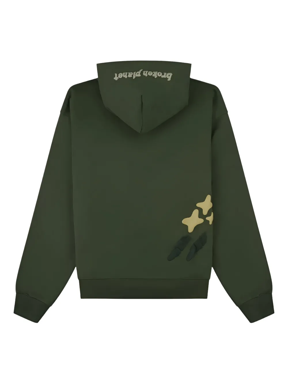 Broken Planet Logo-print Hoodie In Green