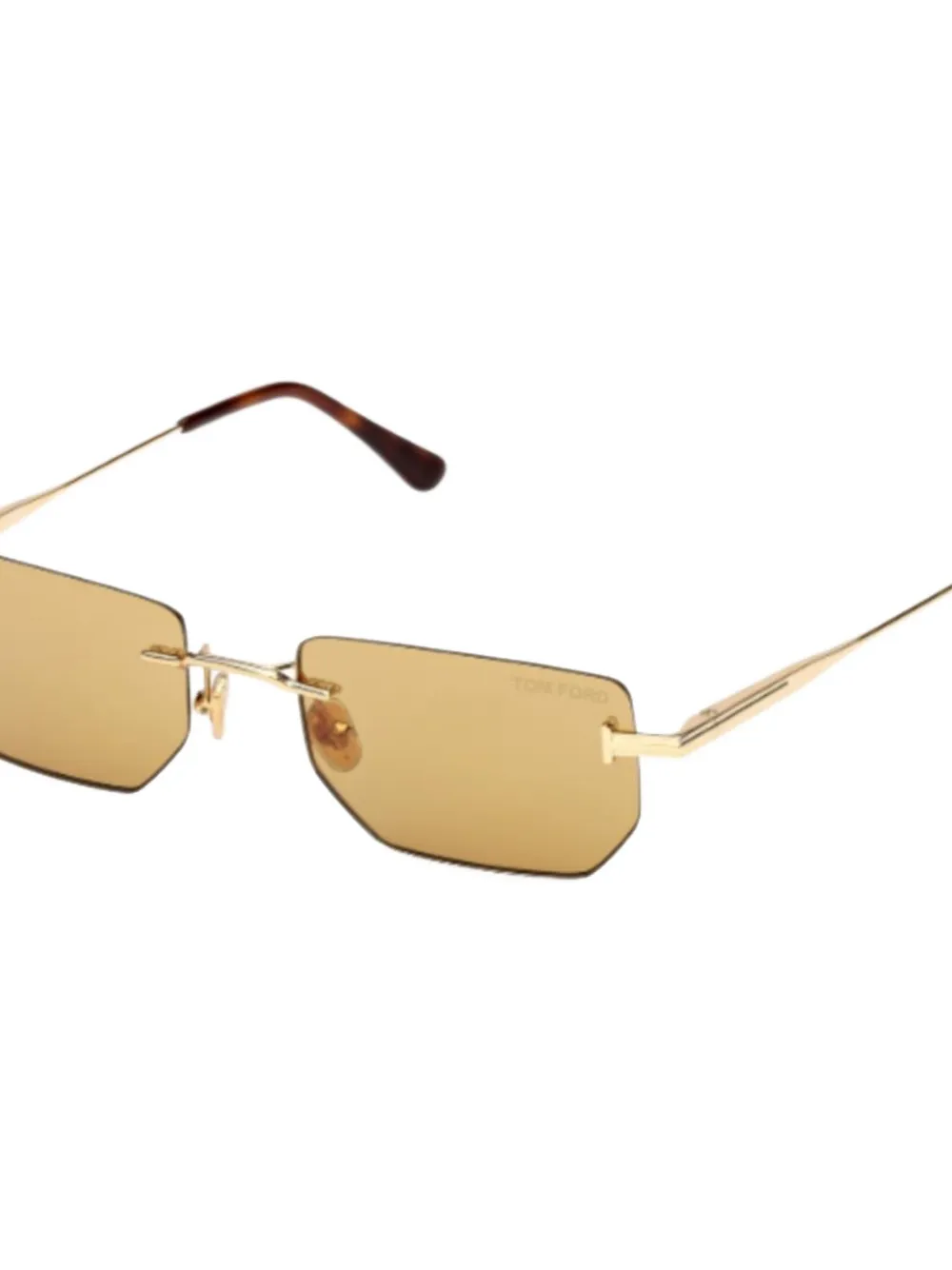 TOM FORD Eyewear geometric-frame sunglasses - Goud