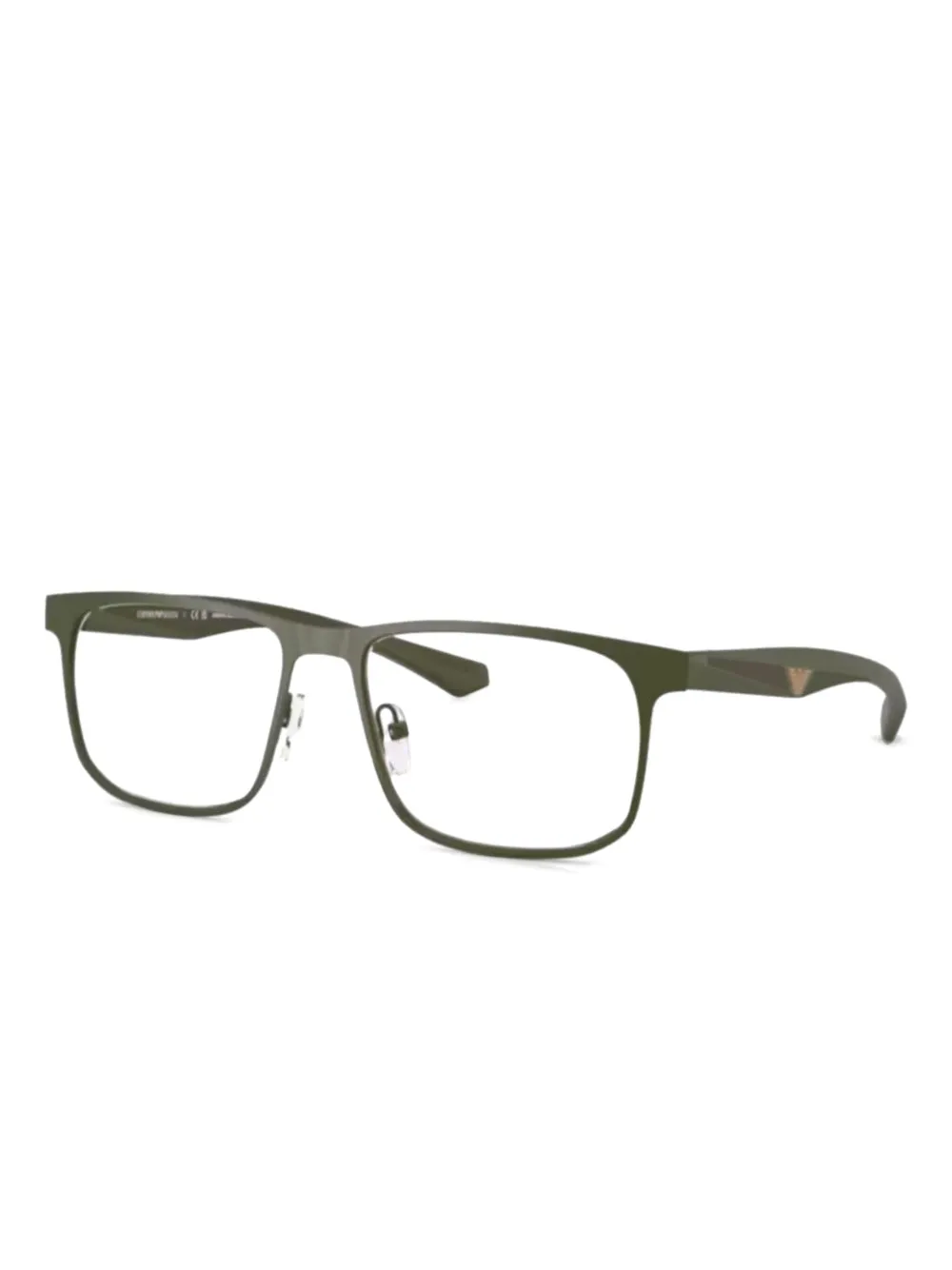 Emporio Armani rectangle-frame glasses | Green | Image 1