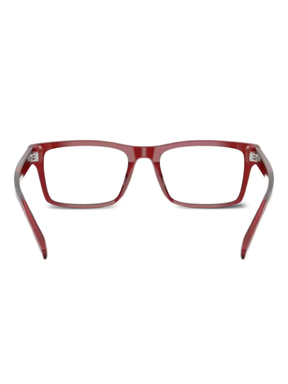 Emporio Armani Bril met vierkant montuur Rood