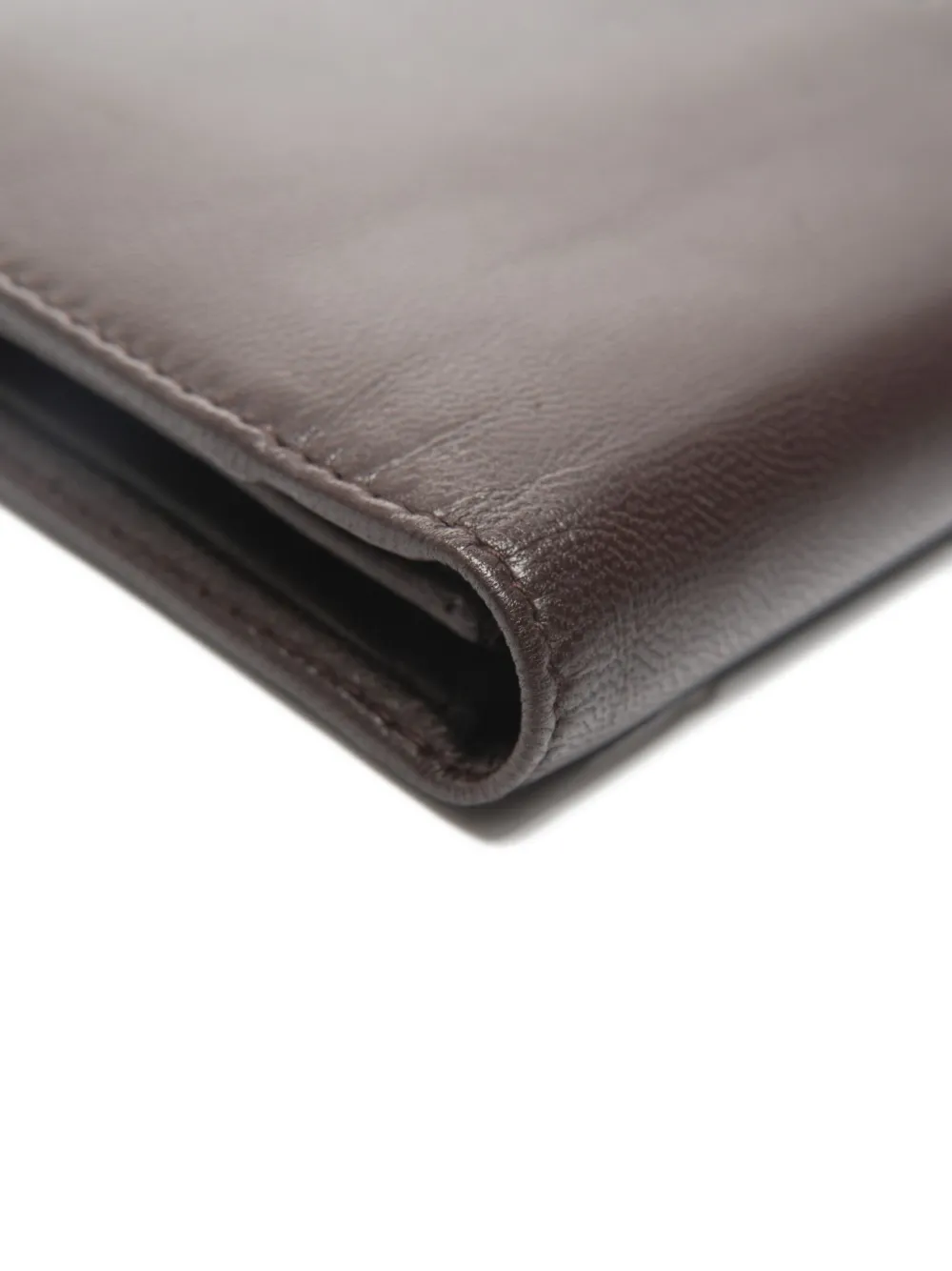 Pre-owned Loewe 1990s-2000s Anagram Flap Wallet In Brown