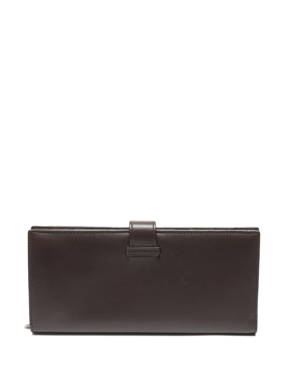 Pre-owned Loewe 1990s-2000s Anagram Flap Wallet In Brown