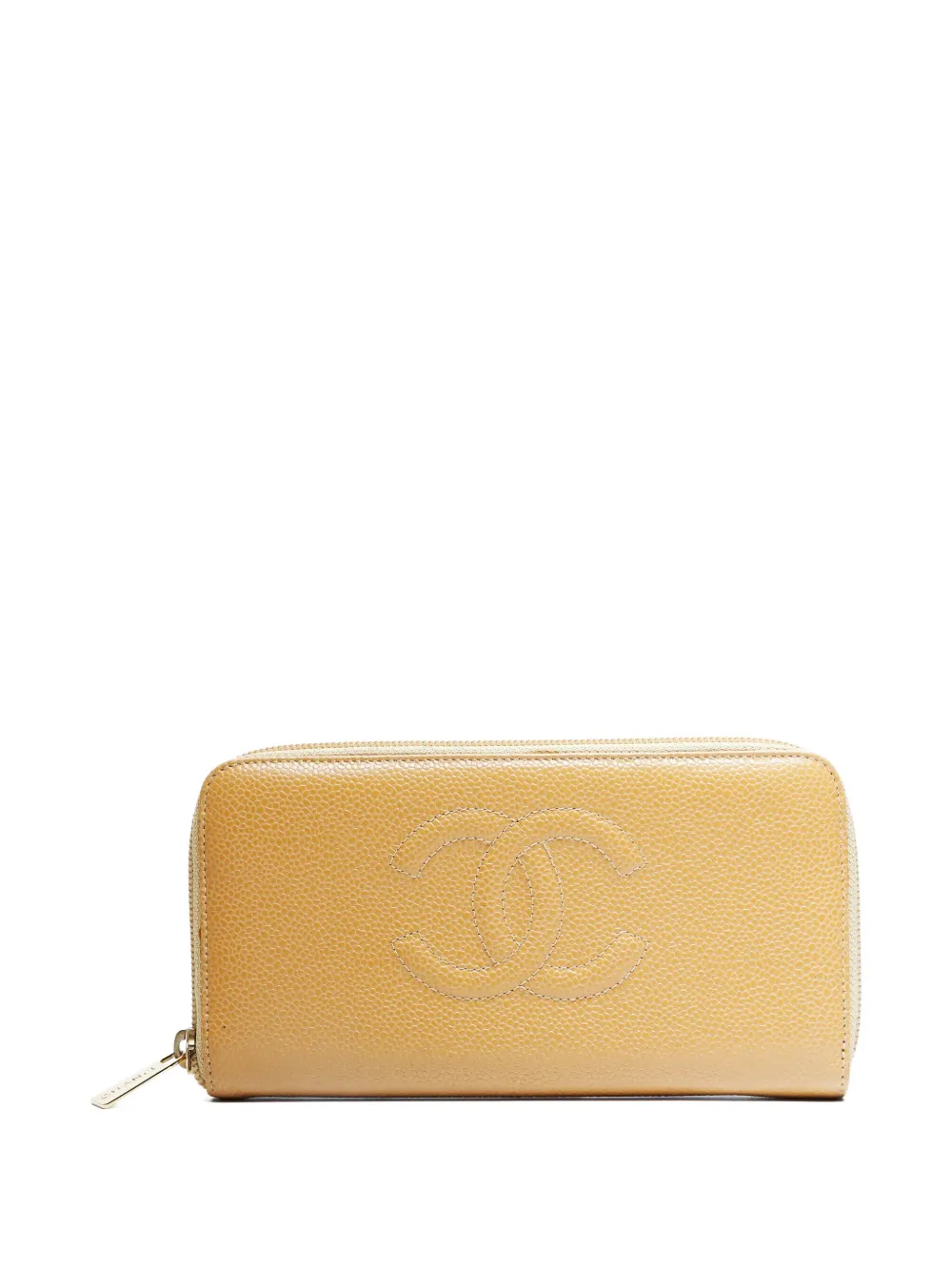 CHANEL Pre-Owned 2004-2005 CC Mark Round zip wallet - Toni neutri