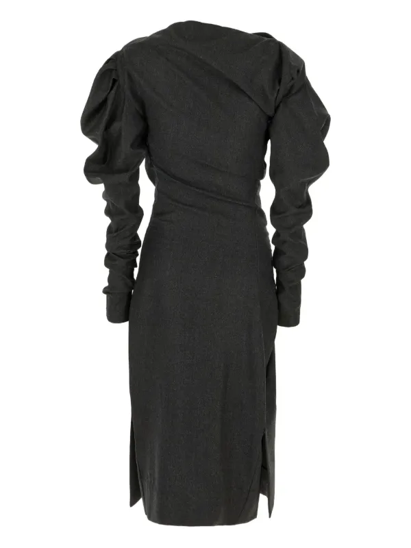 Vivienne Westwood LS Superbo Midi Dress | Grey | FARFETCH