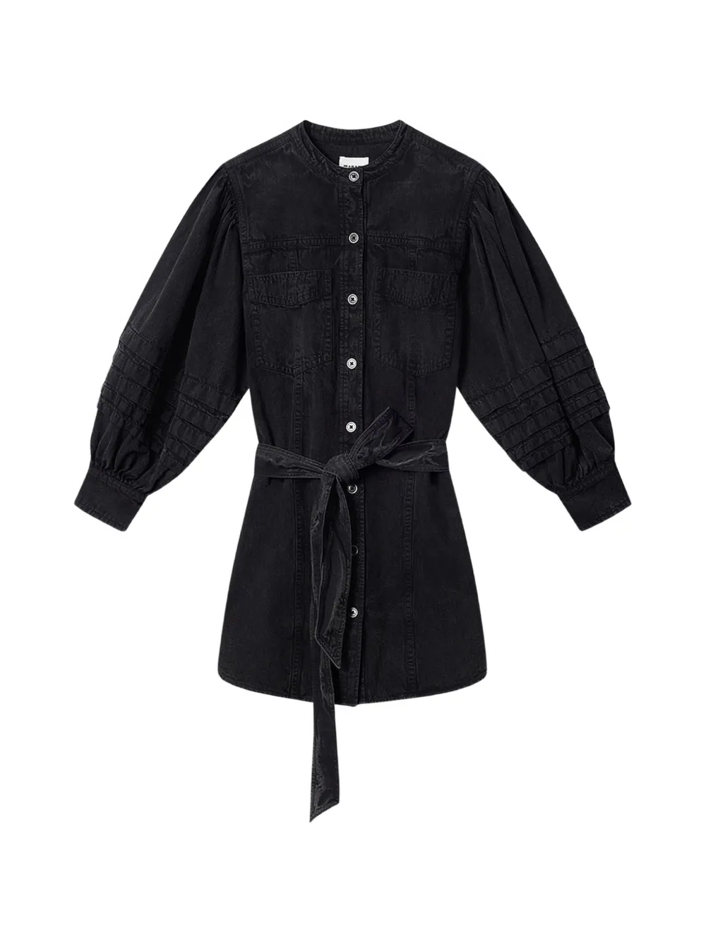 MARANT ÉTOILE Moe ruffle-details mini dress - Black