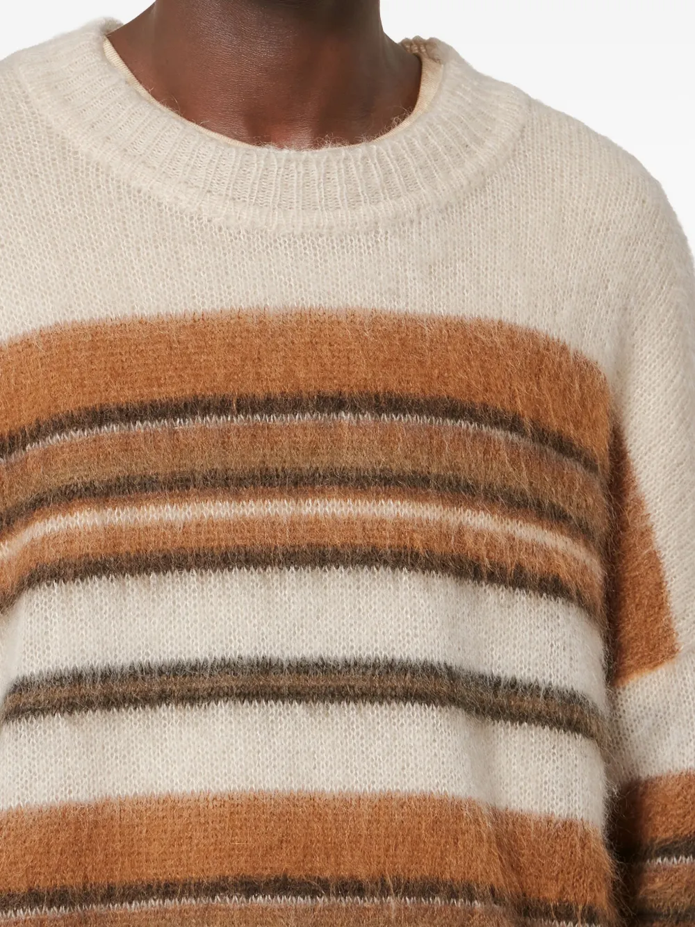 MARANT Drussellh gestreepte pullover Beige