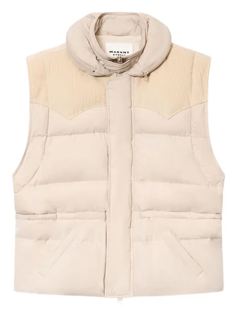 MARANT ÉTOILE Olfa corduroy-detail padded gilet