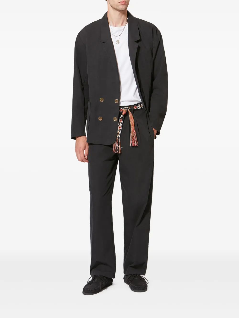 MARANT Yostin geplooide broek - Zwart