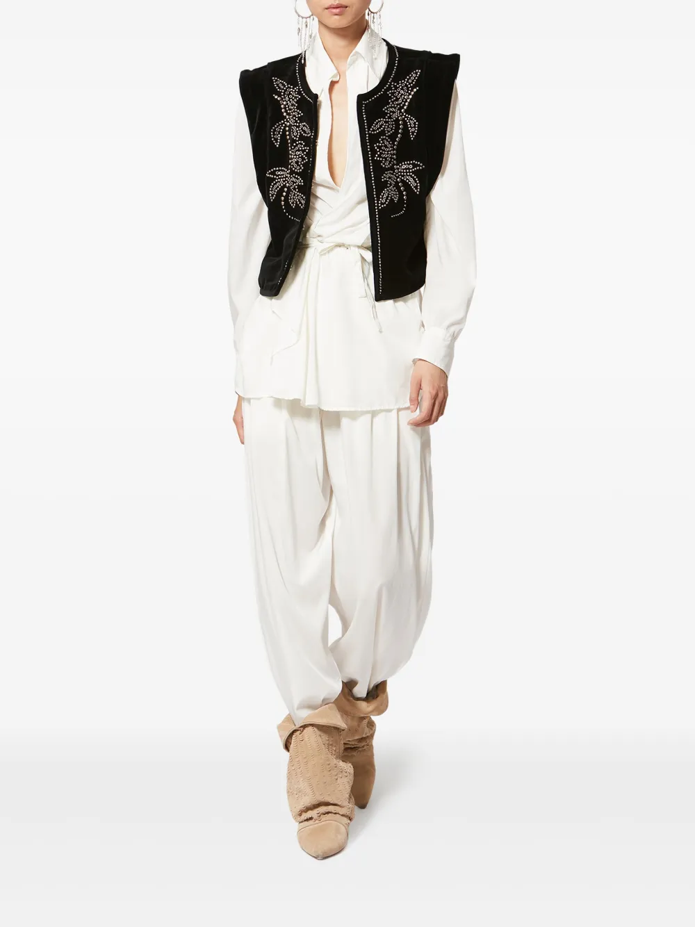 ISABEL MARANT Poppy studded gilet | Waistcoats & Gilets | Image 2