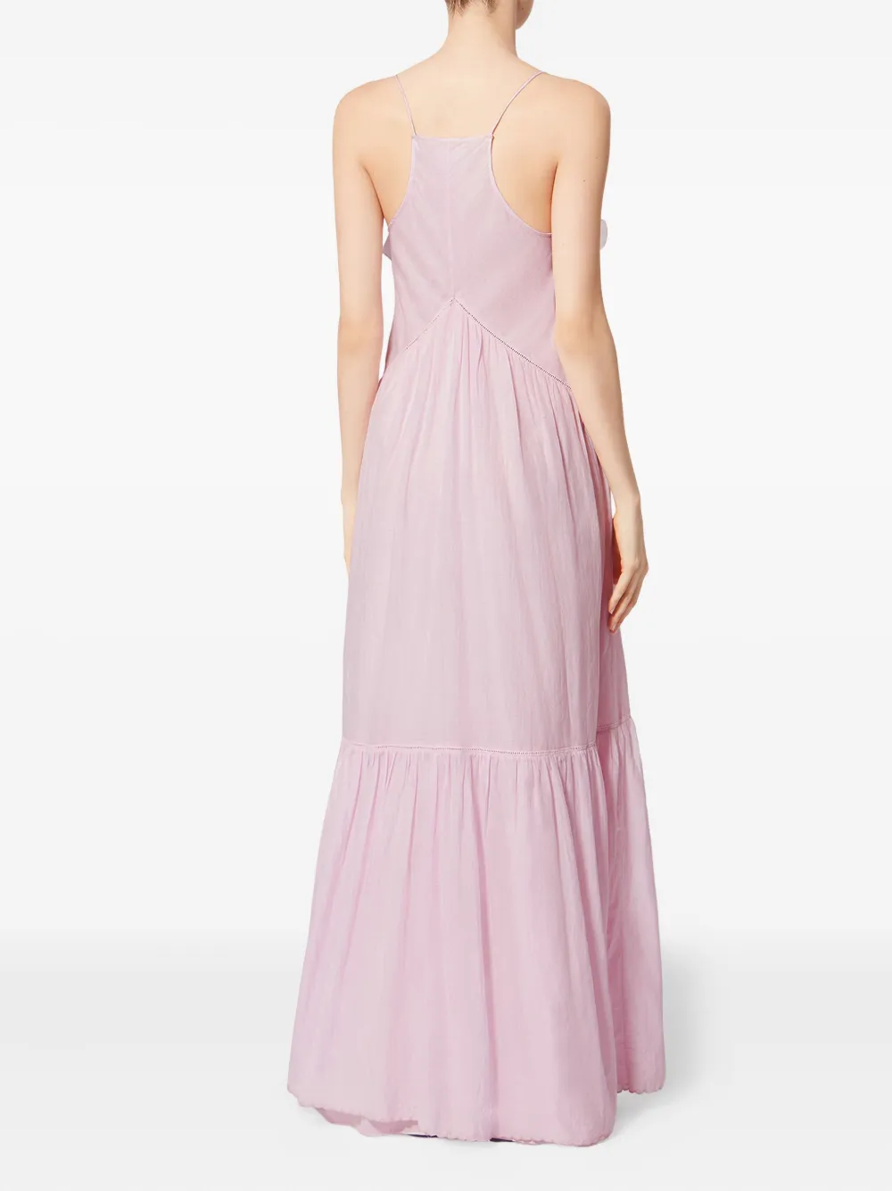 Isabel Marant Étoile Vasma Ruffled Maxi Dress In Pink