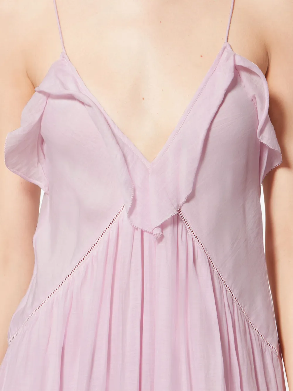 Isabel Marant Étoile Vasma Ruffled Maxi Dress In Pink