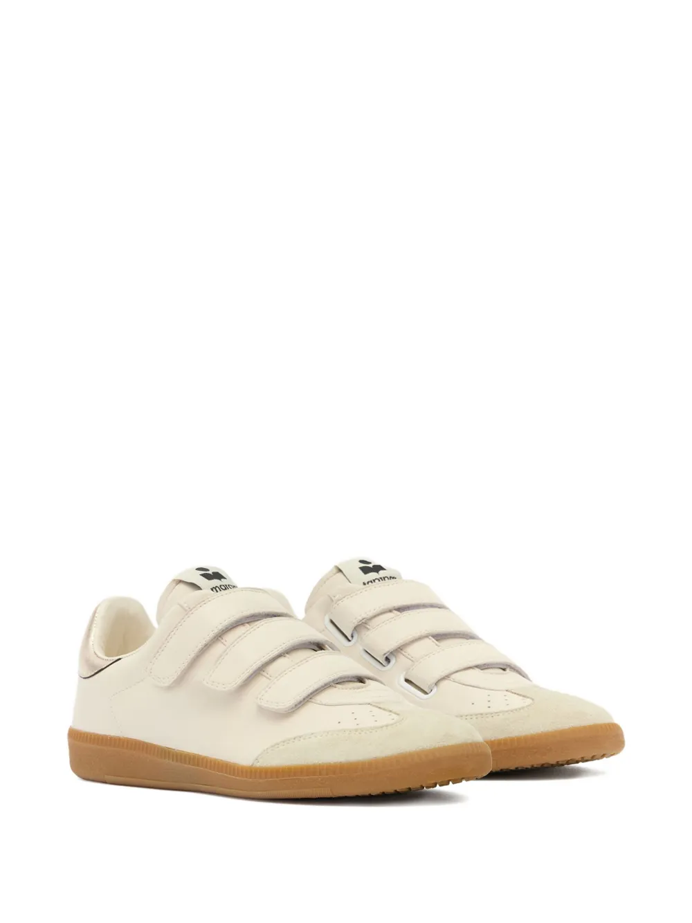 Isabel Marant Beth Leather Sneakers In Neutral