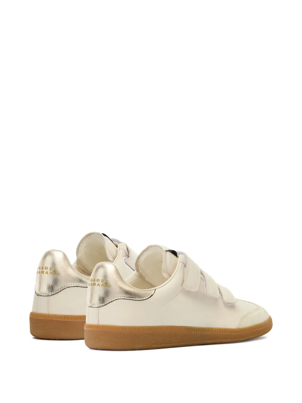 Isabel Marant Beth Leather Sneakers In Neutral