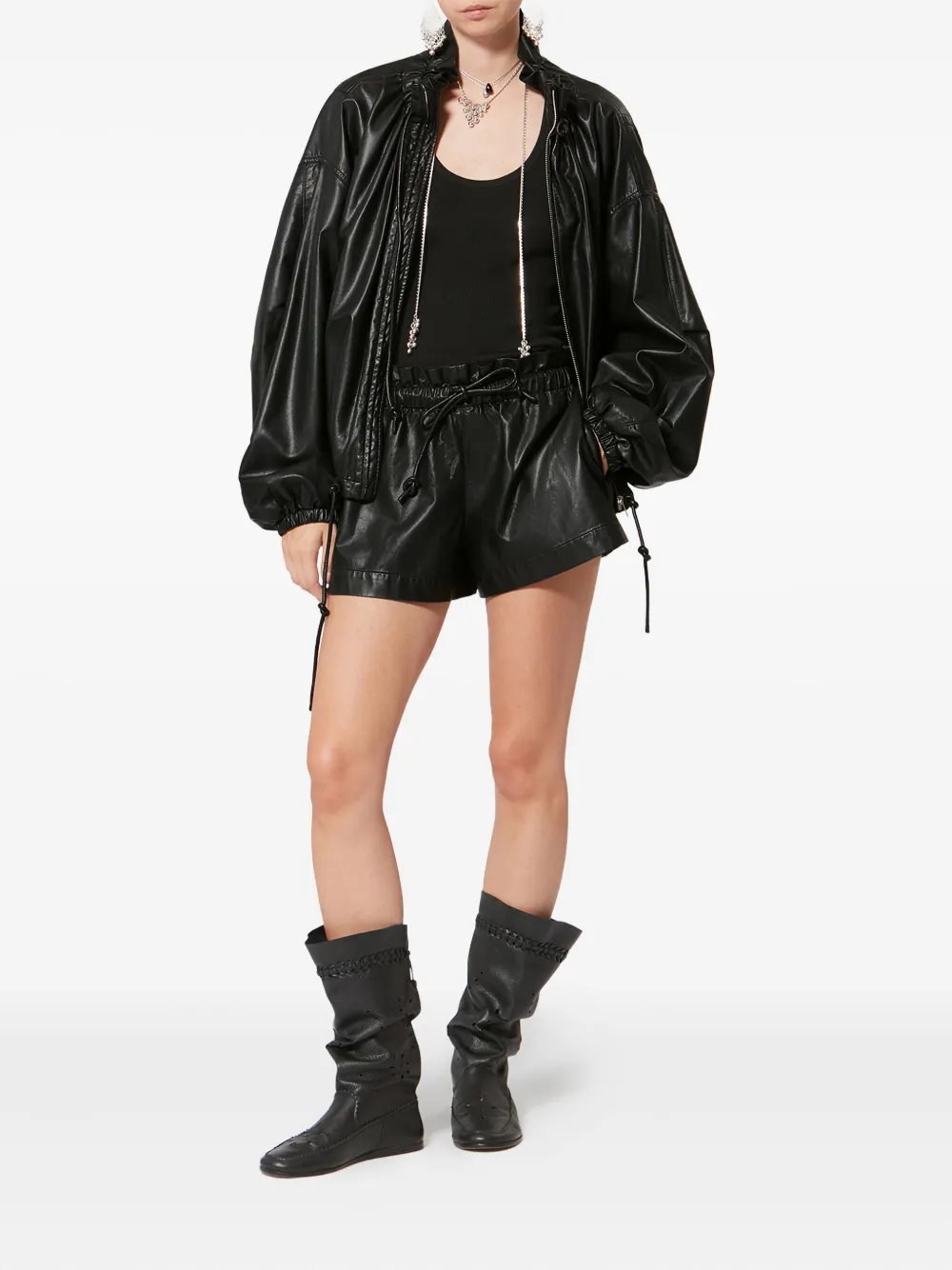 Isabel Marant Étoile Naline Ruffled Shorts In Black