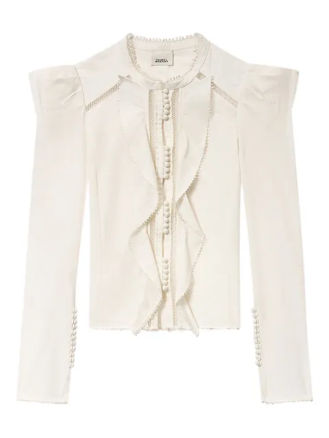ISABEL MARANT Calina ruffled button blouse