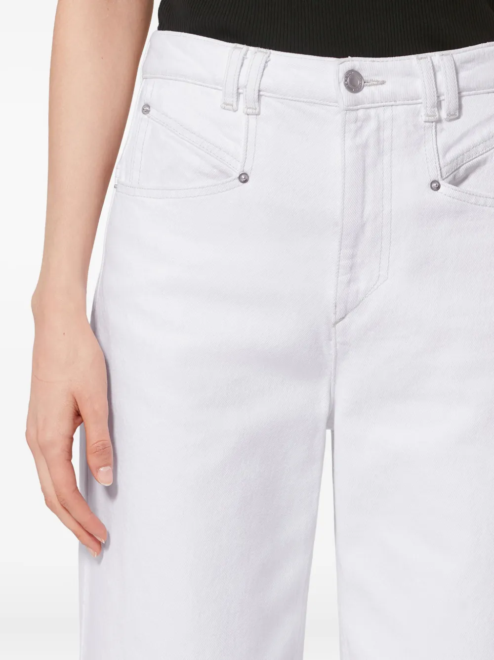 Isabel Marant Lemony Pocket Jeans In White