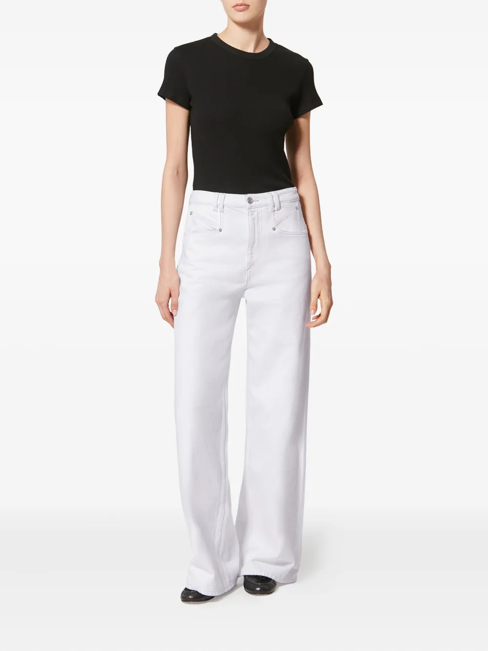 ISABEL MARANT Lemony pocket jeans - Wit