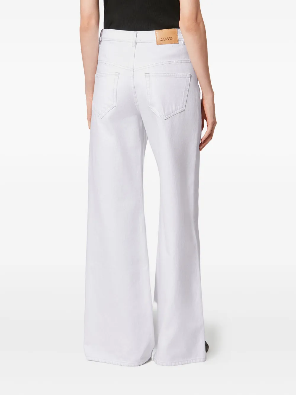 Isabel Marant Lemony Pocket Jeans In White