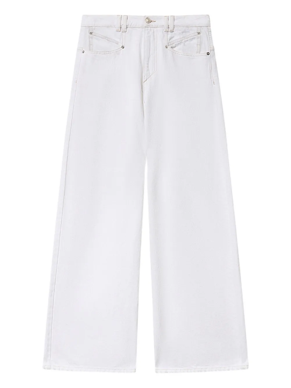 Isabel Marant Lemony Pocket Jeans In White