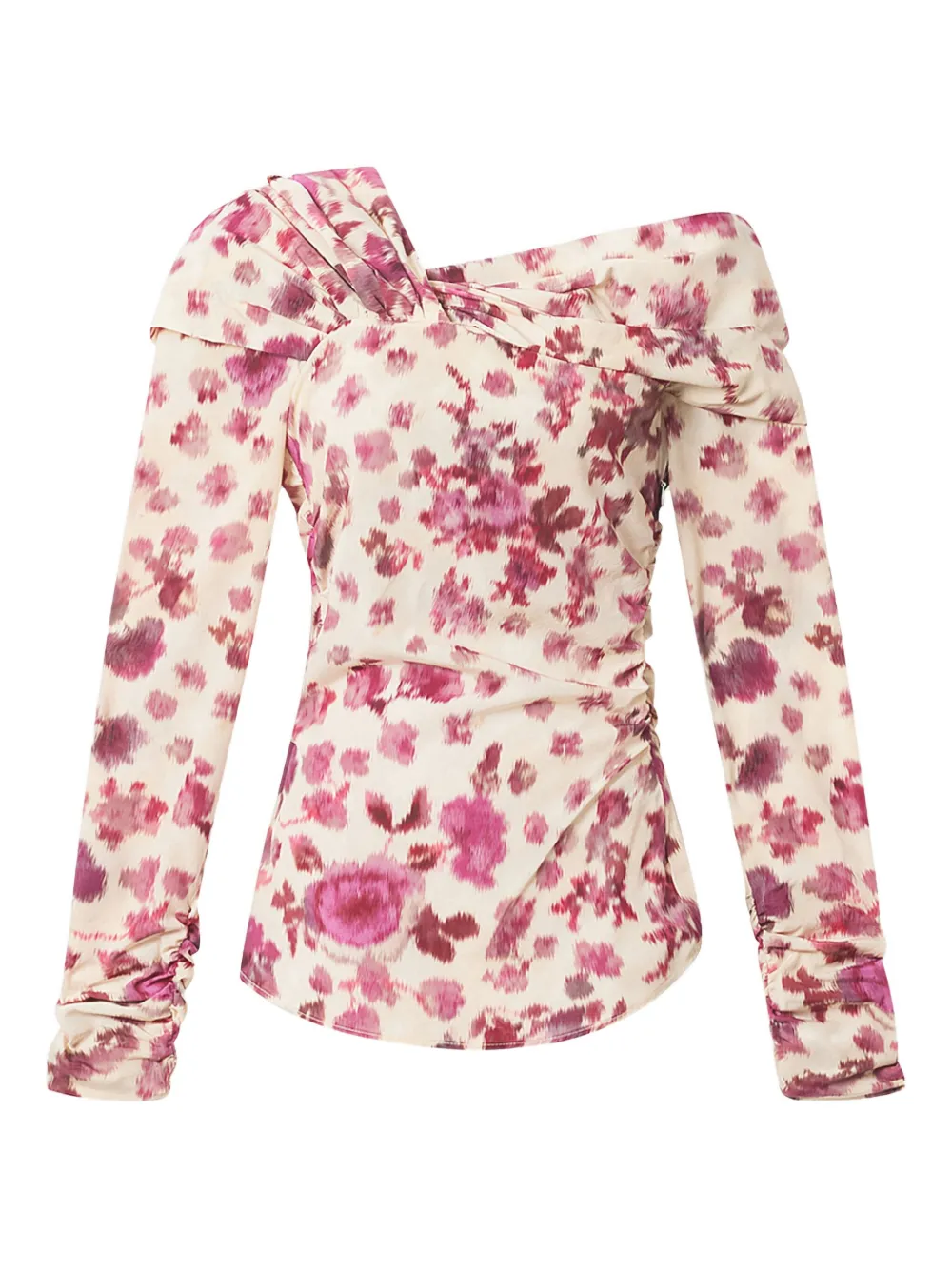 ISABEL MARANT floral knot silk top | Neutrals | Image 1