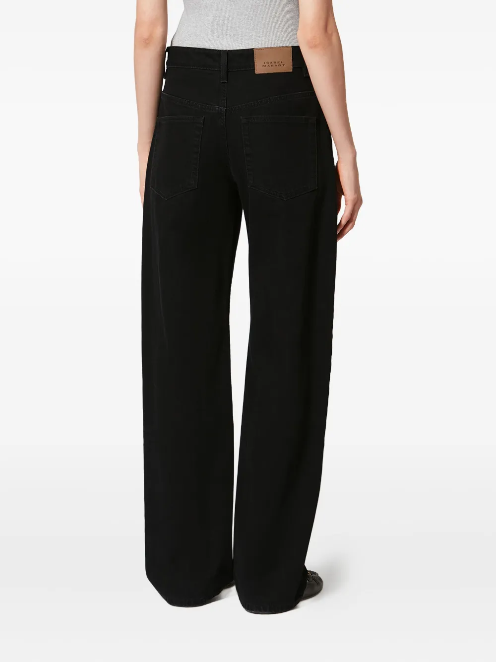 Isabel Marant Dromie Flared Jeans In Black