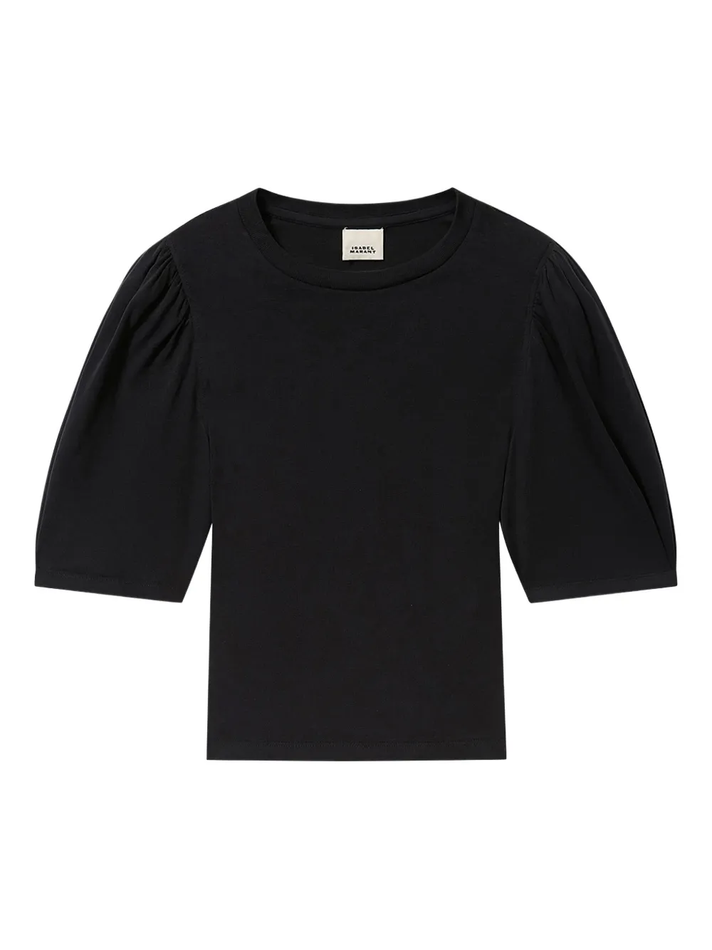 Isabel Marant Maeliss Tee Puff-sleeve T-shirt In Black